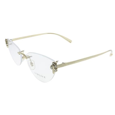 versace round eyewear plastic frame|Versace rimless eyeglasses for women.